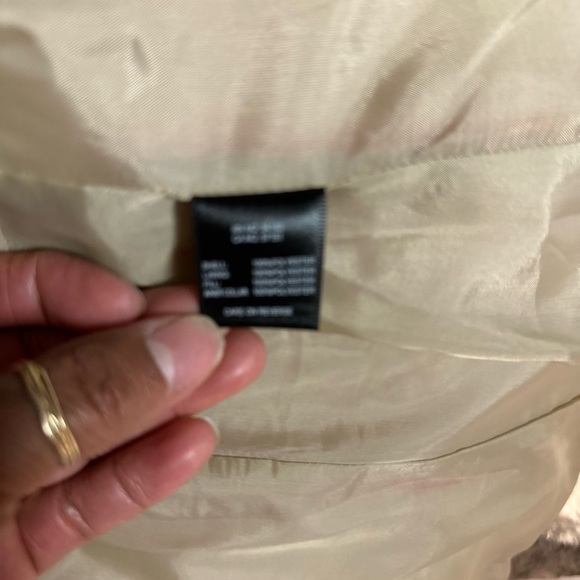 G.H. Bass & Co. Red Quilted Puffer Jacket with Tan Collar - Picture 2 of 8